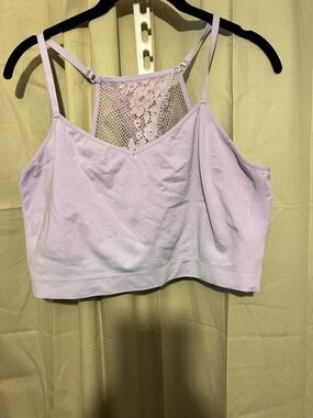 Cacique Lavender Bralette with Lace Trim